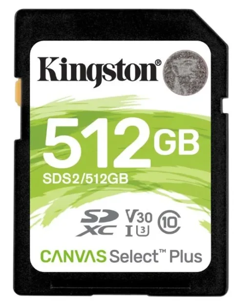 Kingston памет card SD 512GB Canvas Select Plus