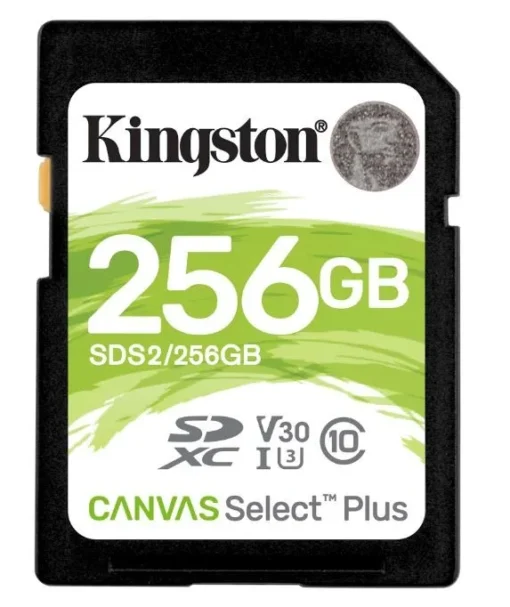 Kingston SD 256GB Canvas Select Plus R100MB/s