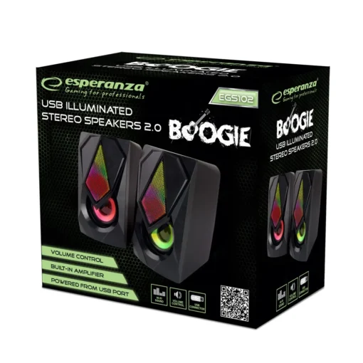 Esperanza USB SPEAKER 2.0 LED RAINBOW BOOGIE - Image 3