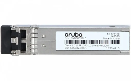 Hewlett Packard Enterprise ARUBA 1G SFP LC SX 500m MMF XCVR J4858D - Image 4