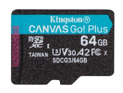 Kingston памет card microSD 64GB Canvas Go Plus 170/70MB/s