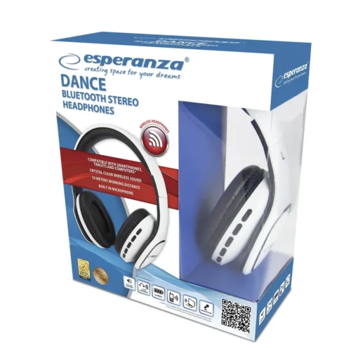 Esperanza BLUETOOTH слушалки DANCE WHITE - Image 2