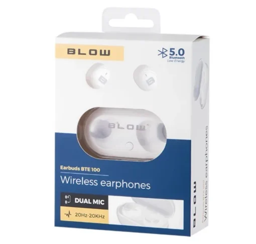 BLOW BLOW sluchawki BTE 100 BT Earbuds Biale - Image 3