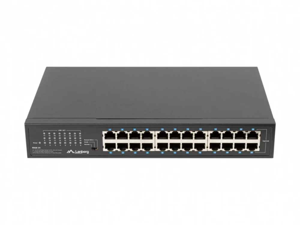 Lanberg Switch 24X 1GB Gigabit Ethernet rack RSGE-2