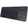 Клавиатура LOGITECH K400 Plus Wireless Touch Keyboard - BLACK - US INTL