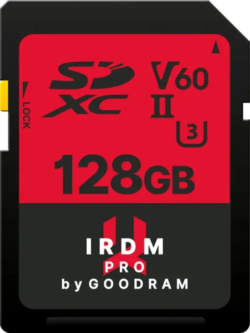 GOODRAM SDHC IRDM PRO 128GB V60 UHS-II U3 256/120MB/s