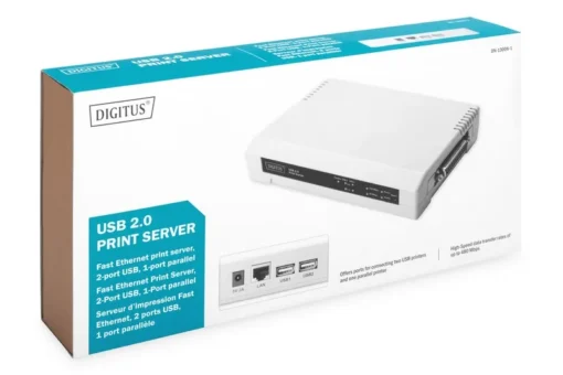 Digitus Print Server 10/100Mbps 2xUSB2.0 + 1xLPT - Image 3