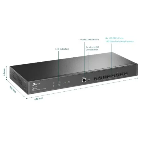 TP-LINK TP-Link SX3008F switch 8xSFP+ - Image 2