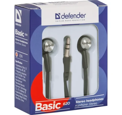 Defender EARPHONES BASIC 620 BLACK - Image 2