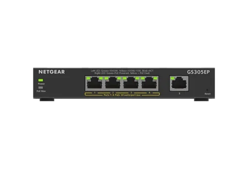 Netgear GS305EP switch unmanaged 5xGE (4xPoE+)