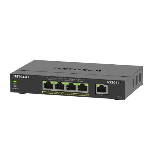 Netgear GS305EP switch unmanaged 5xGE (4xPoE+) - Image 4