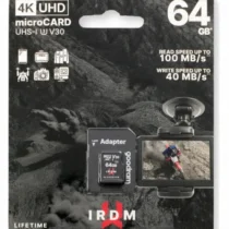 GOODRAM microSD IRDM card 64GB UHS-I U3 adapter