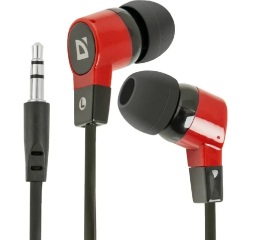 Defender Wired earphones BASIC 619 black-red