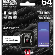 GOODRAM памет card microSD IRDM 64GB UHS-I U3 A2 + adapter