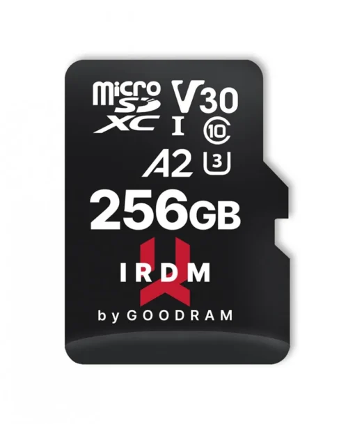 GOODRAM памет card microSD IRDM 256GB UHS-I U3 A2 + adapter - Image 2