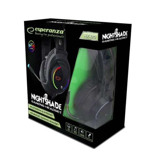 Esperanza STEREO GAMING HEADPHONE WITH MICROPHONE RGB - Image 2