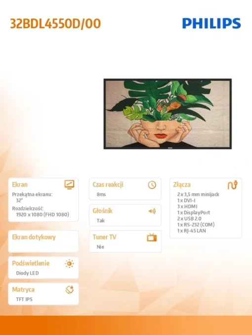 Philips 32BDL4550D 32 Public Display 24/7 - Image 2