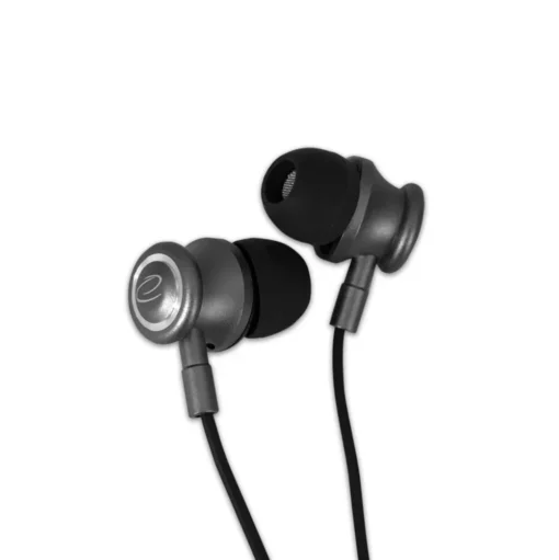 Esperanza METAL EARPHONES WITH MICROPHONE BLACK