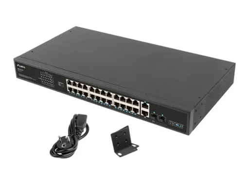 Lanberg Switch 24X 100MB POE+ RSFE-24P-2C-360 - Image 2