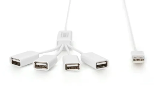 Digitus USB2.0 Cable Hub 4xUSB A /F - 1xUSB A/M passive - Image 2