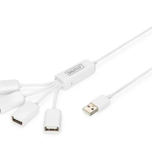 Digitus USB2.0 кабел Hub 4xUSB A /F - 1xUSB A/M passive