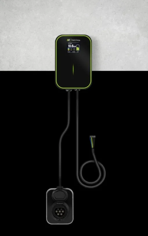 Green Cell EV wall charger PowerBox 22kW Type2 RFI