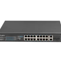 Lanberg Switch 16X 100MB POE+/2X combo unmanagedrack 19-inch gigabit ethernet 150W