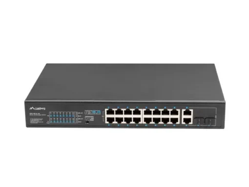 Lanberg Switch 16X 100MB POE+/2X combo unmanagedrack 19-inch gigabit ethernet 150W