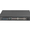 Lanberg Switch 16X 100MB POE+/2X Combo unmanaged rack 19 inch Gigabit Ethernet 250W