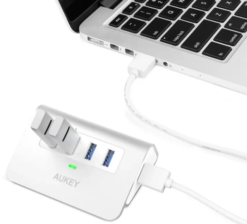 AUKEY Hub CB-H5 USB aluminum | 4xUSB 3.0 | 5Gbps - Image 2