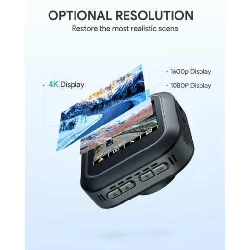 AUKEY Car recorder DRS1 4K | 3840x2160@30p | 170° | microSD | 2-inch LED - Image 5