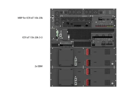 PowerWalker UPS Rack VFI 15000 ICR IOT 3/3 On-line 10KVA terminal RJ-45 USB-B RS-232 3/3 - Image 2