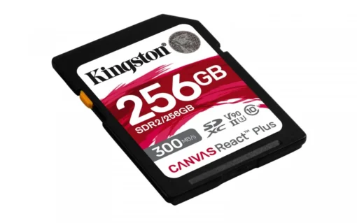 Kingston памет card SD 256GB Canvas React Plus 300/260 UHS-II U3 - Image 2