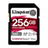 Kingston памет card SD 256GB Canvas React Plus 300/260 UHS-II U3