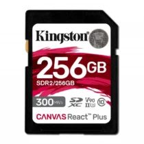 Kingston памет card SD 256GB Canvas React Plus 300/260 UHS-II U3