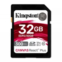 Kingston памет card SD 32GB Canvas React Plus 300/260 UHS-II U3