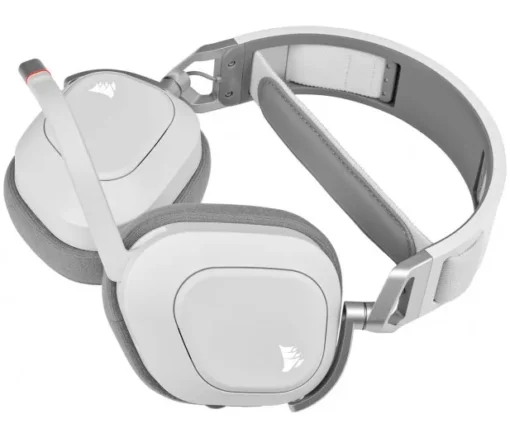 Corsair Wireless headset HS80 RGB Gaming Spatial Audio white - Image 3