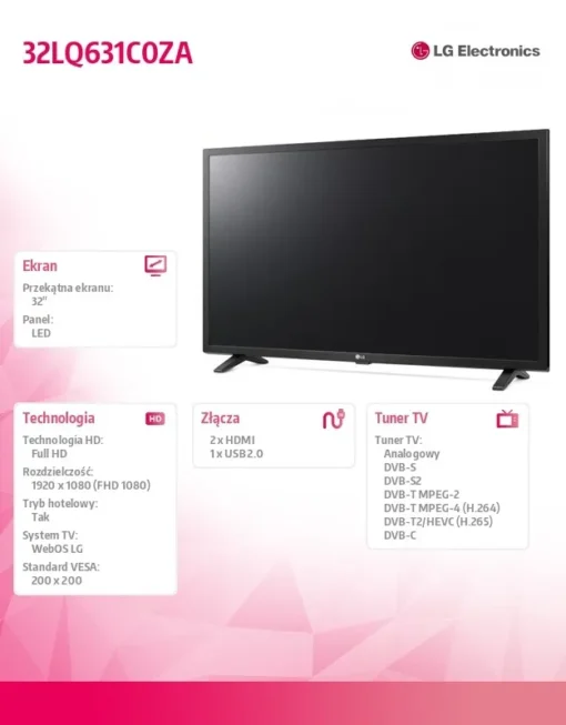 LG Electronics TV LED 32 inches 32LQ631C0ZA - Image 2