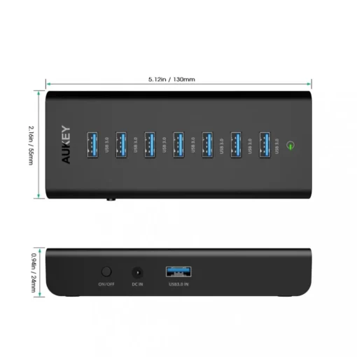 AUKEY AUKEY CB-H3 Active USB HUB 7in1 7xUSB 3.0 - Image 3