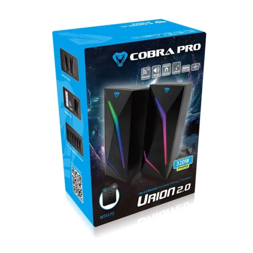 Media-Tech GAMING SPEAKERS 2.0 COB RA PRO URION MT3172 - Image 5