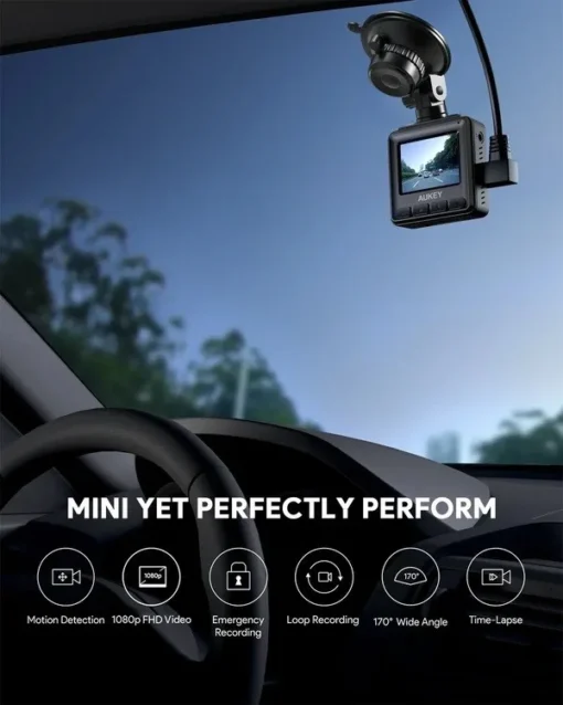 AUKEY AUKEY DRA5 DashCam Full HD 1920x1080@30p 170 - Image 5