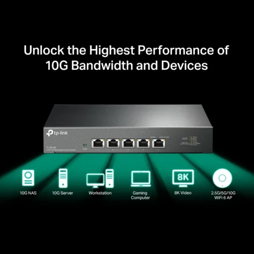 TP-LINK Switch Desktop SX105 5x10GE - Image 5