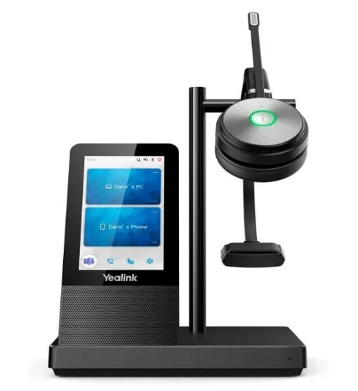 Yealink  безжични слушалки WH66 Mono charging stand Teams Dect