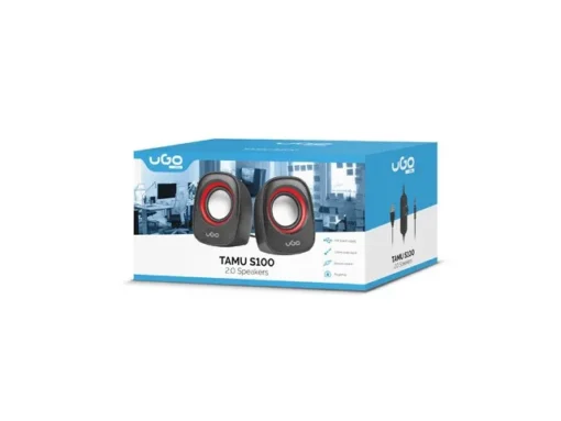 UGo Компютър Speakers 2.0 Tamu S100 red - Image 5