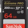 SanDisk Extreme Pro SDXC 64GB 200/90 MB/s V30 UHS-I U