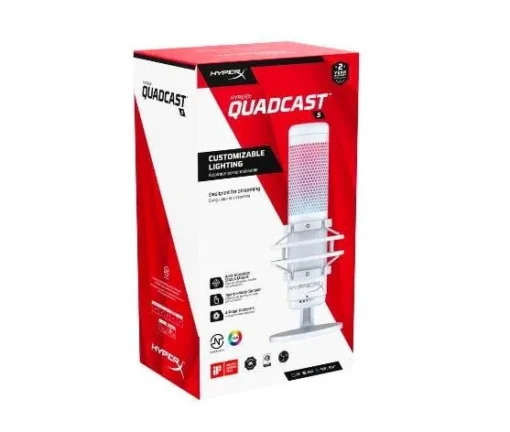 HyperX Microphone QuadCast S White - Image 2