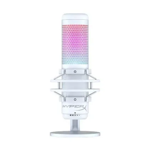HyperX Microphone QuadCast S бял