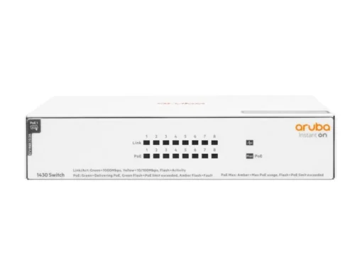 Hewlett Packard Enterprise Switch ARUBA Instant On 1430 8x1GbE PoE R8R46A - Image 3