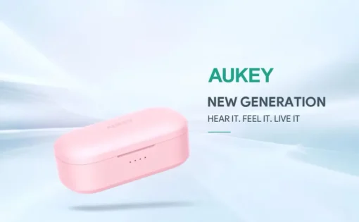 AUKEY EP-T21S Pink True Wireless Earpads Bluetooth 5.0| 3D SurroundSound | Move Compact II | wodoodporne IPX6 | 30h - Image 2