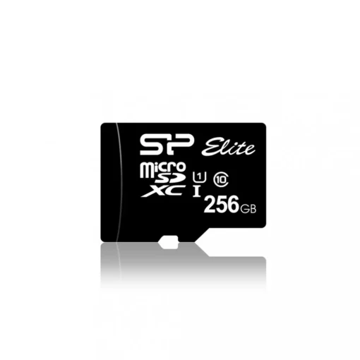 Silicon Power памет card microSDXC 256GB CL10/UHS-1 100/80 MB/s Elite + adapter - Image 2